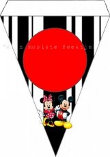 Vlaggetjes Mickey & Minnie